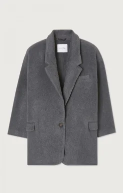 Damen American Vintage |Damenblazer Bydrock Anthrazit Meliert