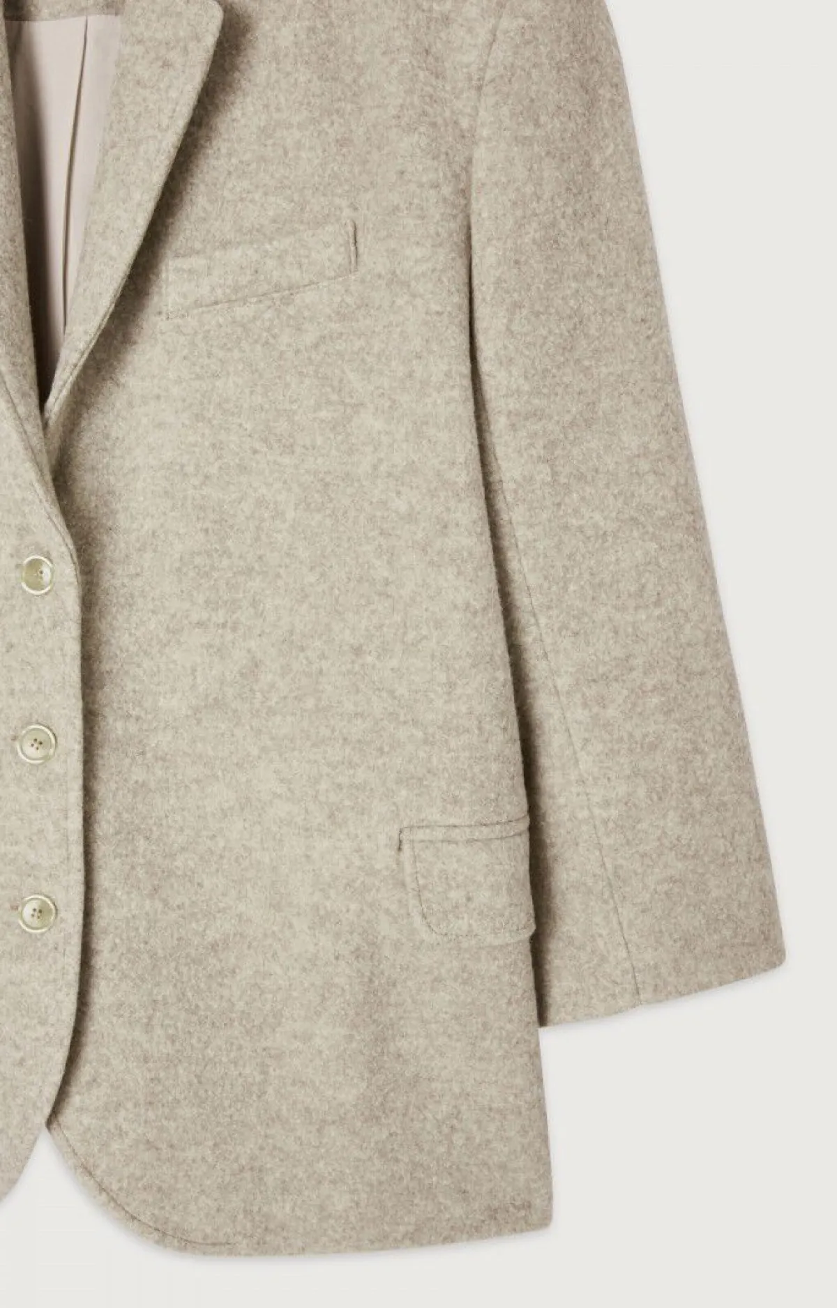 Damen American Vintage |Damenblazer Retobeach Beige Meliert