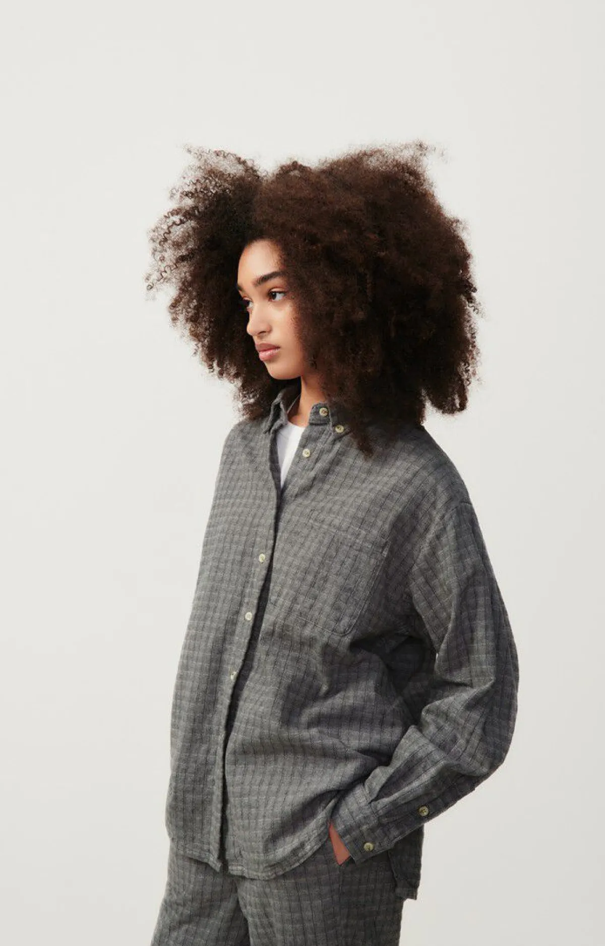 Damen American Vintage |Damenbluse Jofty Kies Meliert