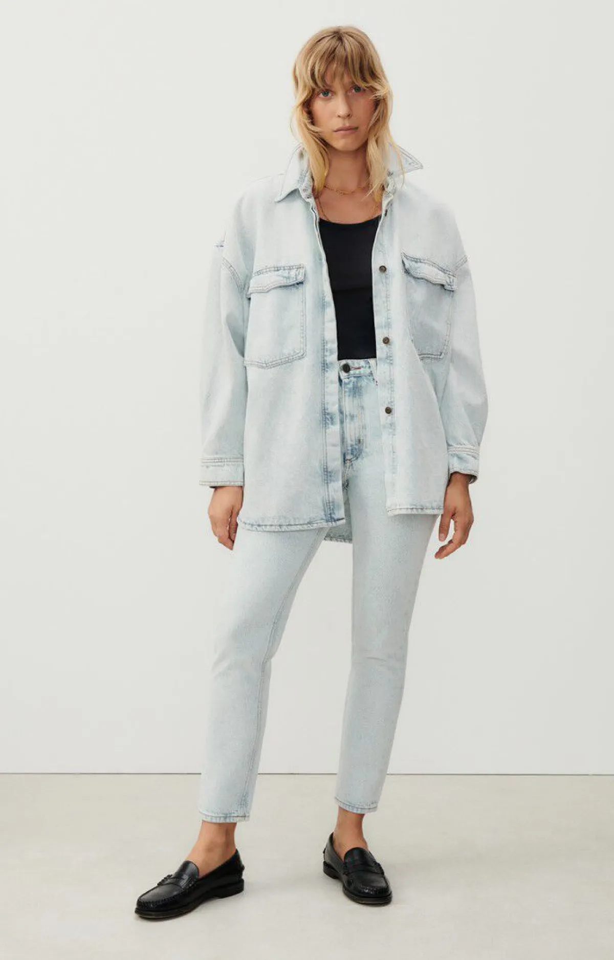 Damen American Vintage |Damenbluse Joybird Winter Bleached