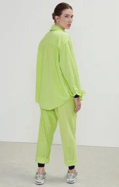 Damen American Vintage |Damenbluse Padow Fluoreszierendes Gelb Vintage