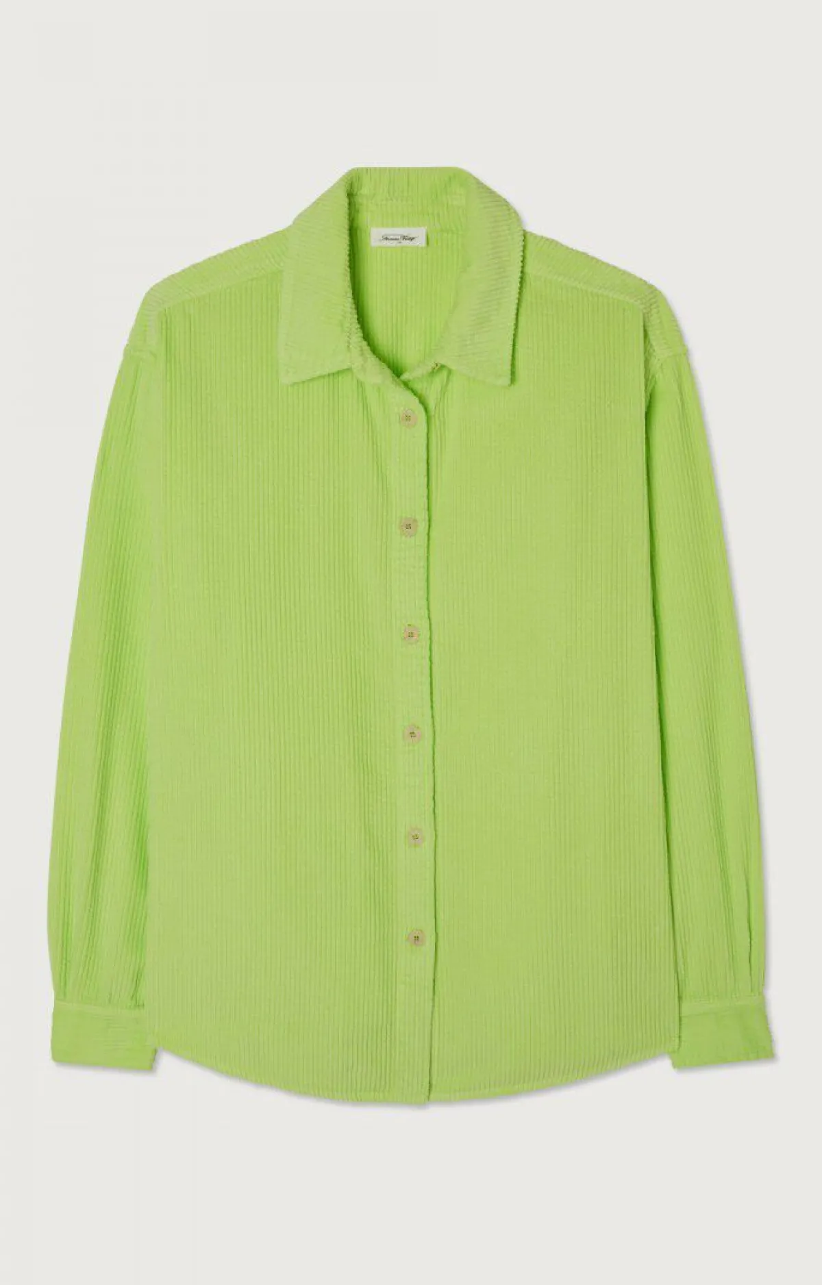 Damen American Vintage |Damenbluse Padow Fluoreszierendes Gelb Vintage