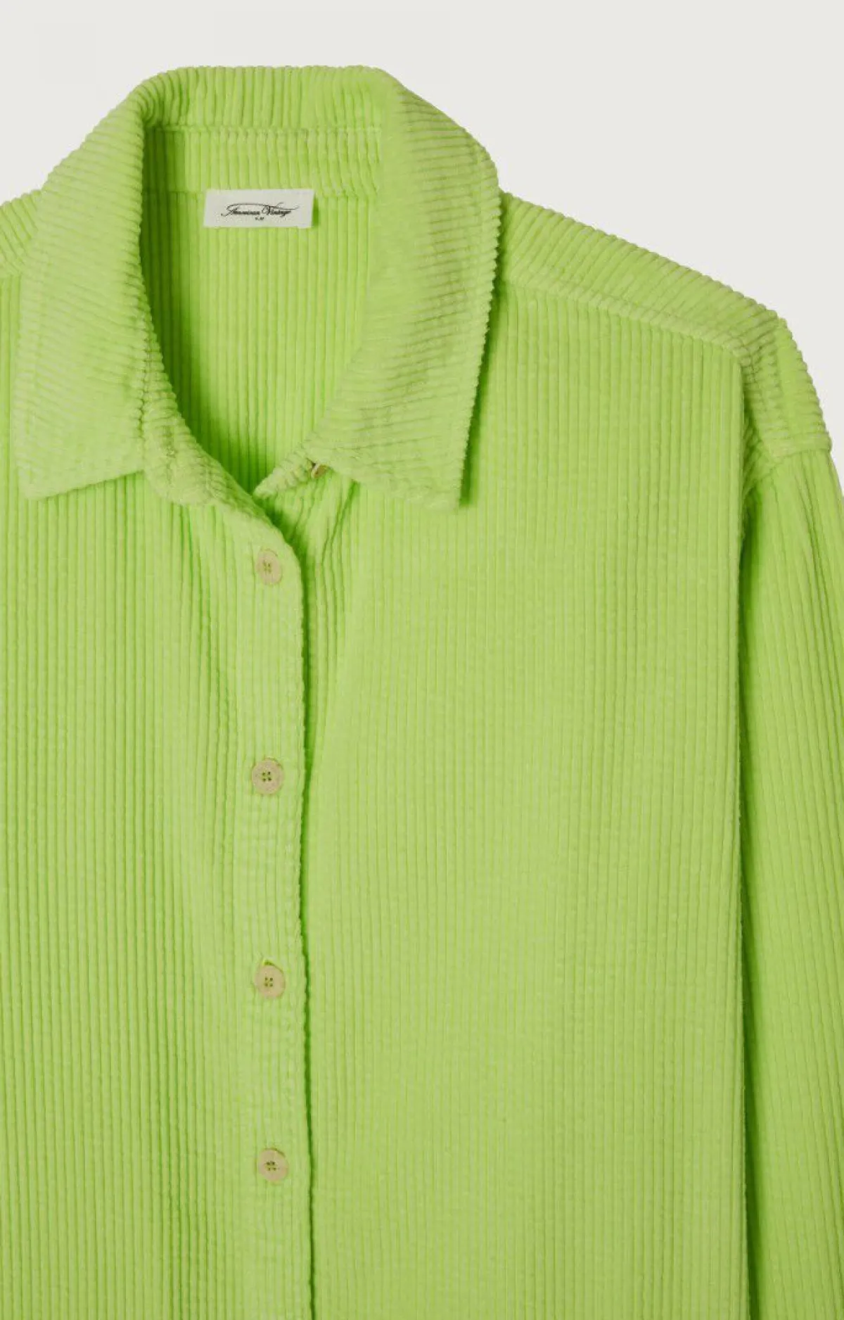 Damen American Vintage |Damenbluse Padow Fluoreszierendes Gelb Vintage