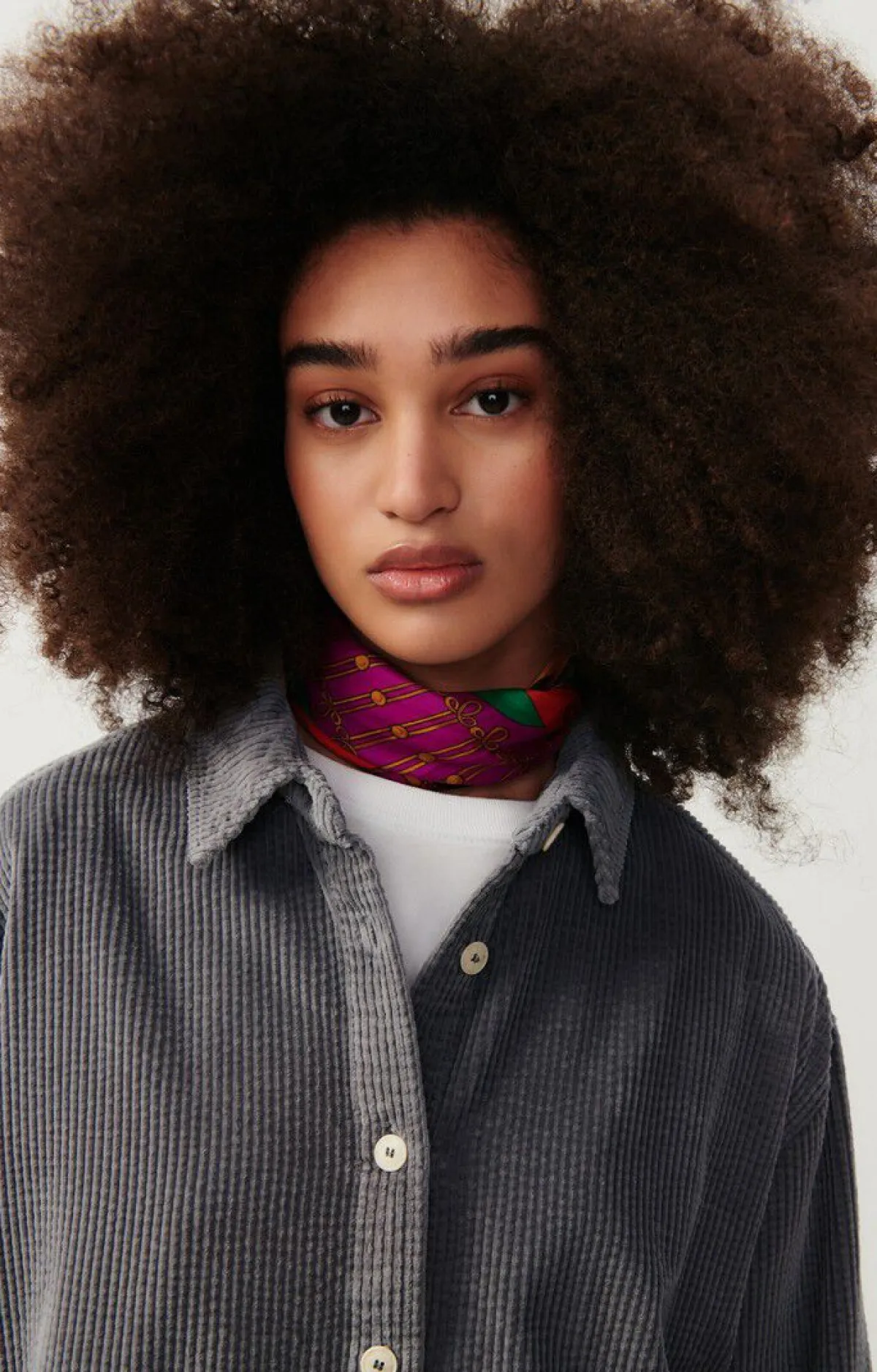 Damen American Vintage |Damenbluse Padow Kohlenstoff Vintage
