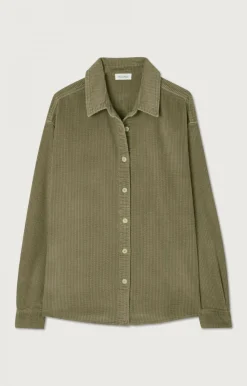 Damen American Vintage |Damenbluse Padow Tabak Vintage