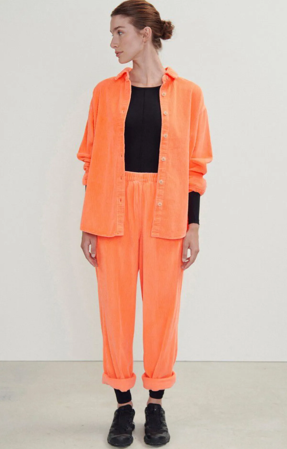 Damen American Vintage |Damenbluse Padow Leuchtendes Orange