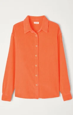 Damen American Vintage |Damenbluse Padow Leuchtendes Orange