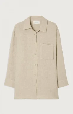 Damen American Vintage |Damenbluse Yenboro Nebel Meliert