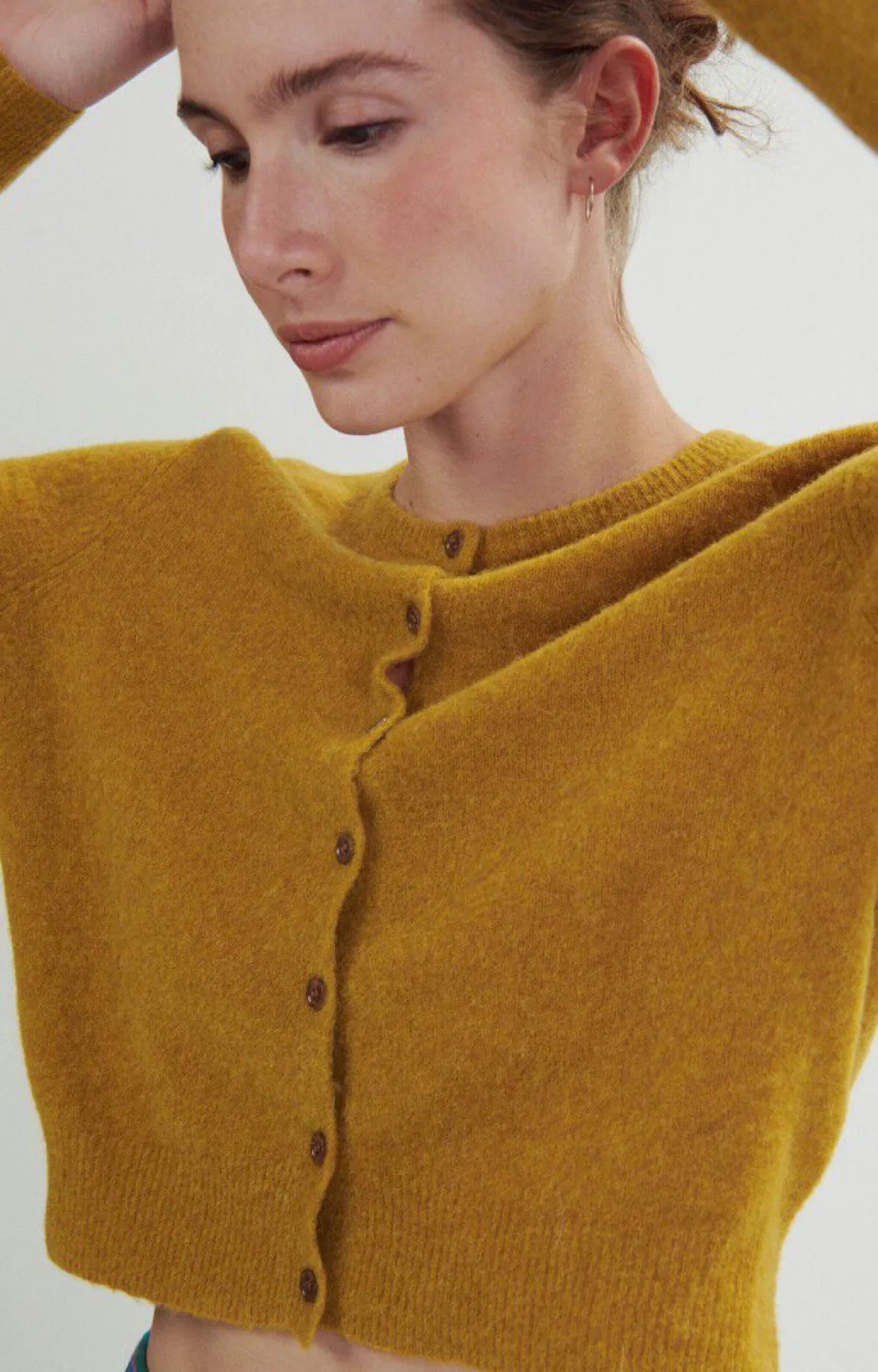 Damen American Vintage |Damencardigan Razpark Safran Meliert