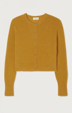 Damen American Vintage |Damencardigan Razpark Safran Meliert