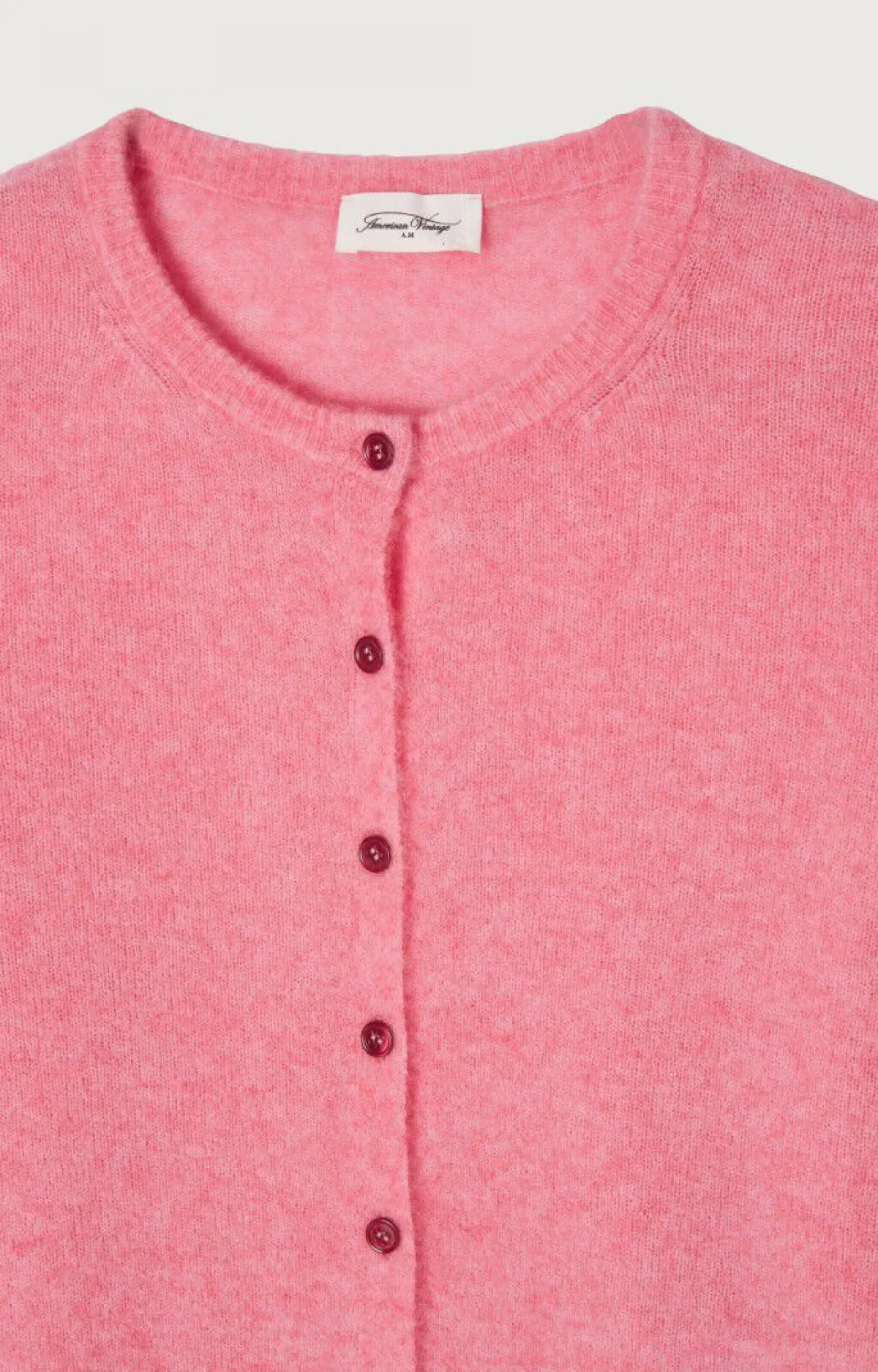 Damen American Vintage |Damencardigan Razpark Candy Pink Meliert