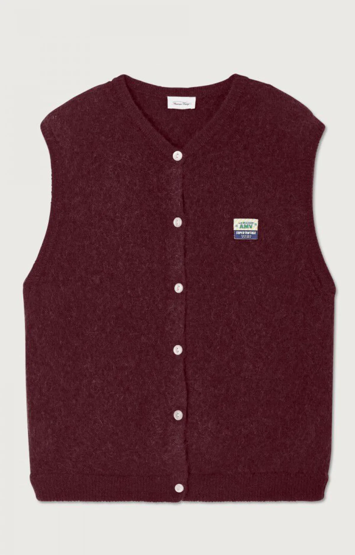 Damen American Vintage |Damencardigan Vitow Mahagoni Meliert