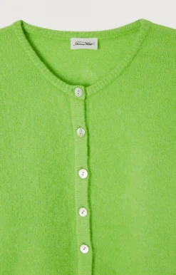 Damen American Vintage |Damencardigan Vitow Pistazie Meliert