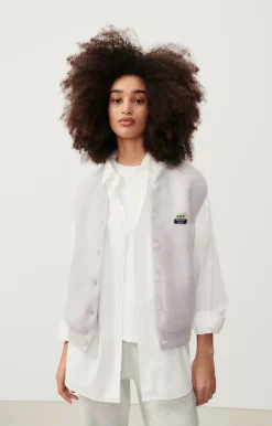 Damen American Vintage |Damencardigan Vitow Blaues Dragee Meliert