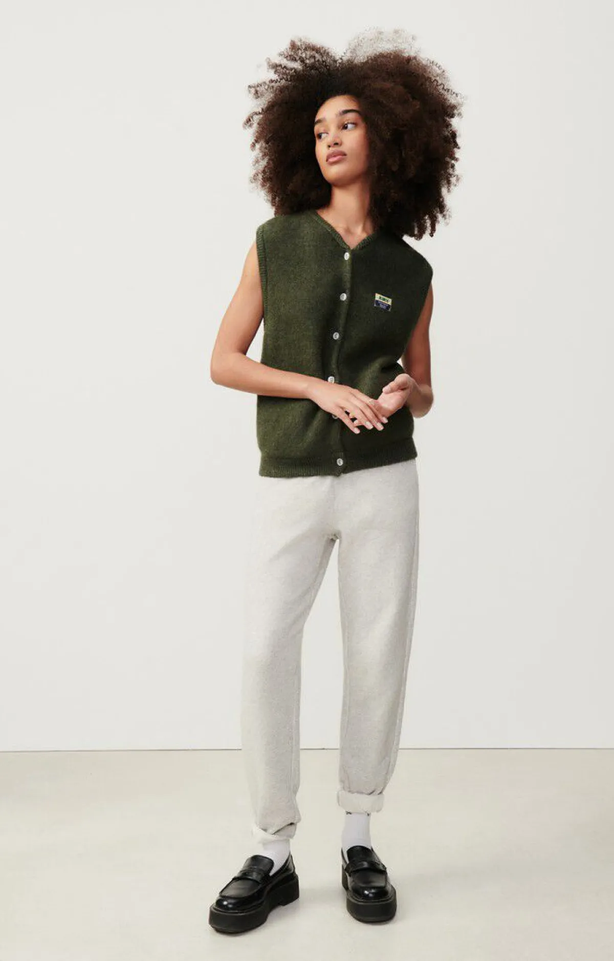 Damen American Vintage |Damencardigan Vitow Linse Meliert