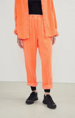 Damen American Vintage |Damenhose Padow Leuchtendes Orange