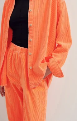 Damen American Vintage |Damenhose Padow Leuchtendes Orange