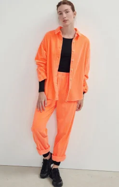 Damen American Vintage |Damenhose Padow Leuchtendes Orange