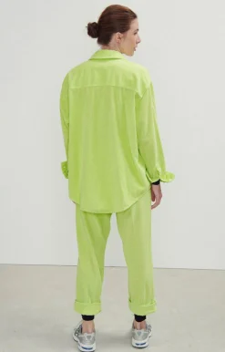 Damen American Vintage |Damenhose Padow Fluoreszierendes Gelb Vintage