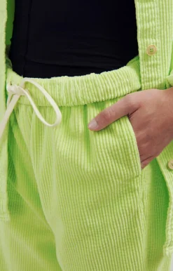 Damen American Vintage |Damenhose Padow Fluoreszierendes Gelb Vintage