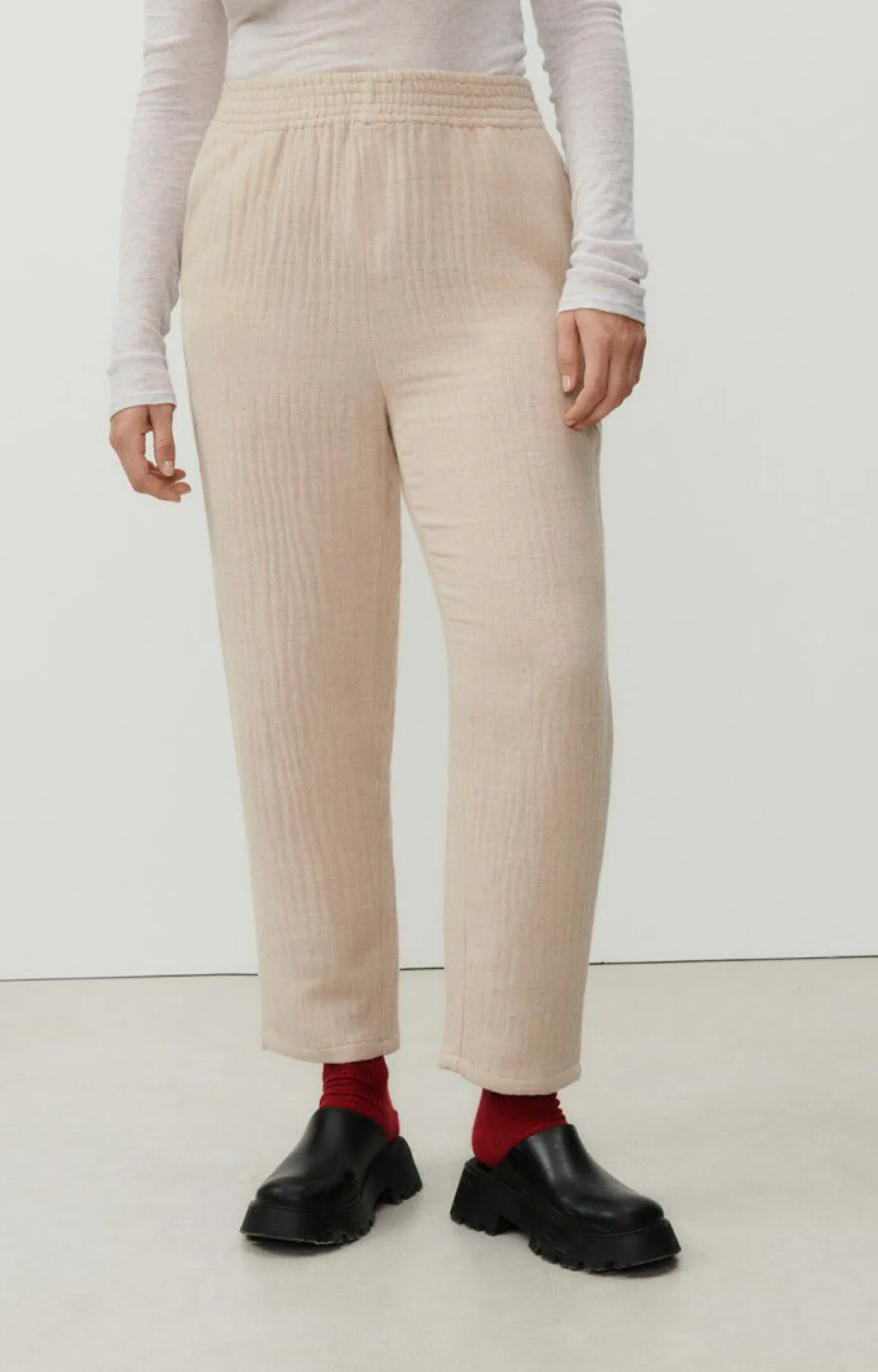 Damen American Vintage |Damenhose Yenboro Nebel Meliert