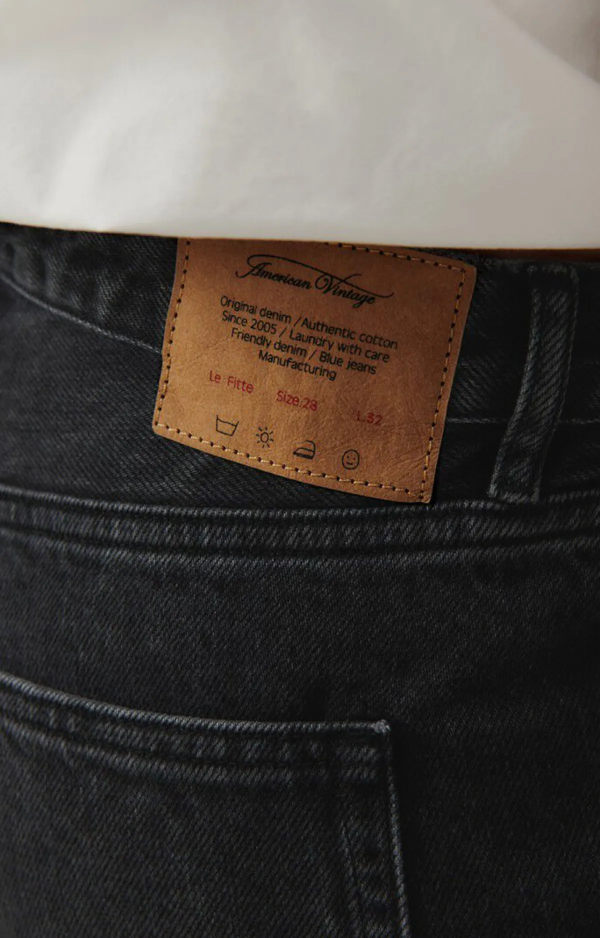 Damen American Vintage |Damenjeans Yopday Black Pfeffer Und Salz