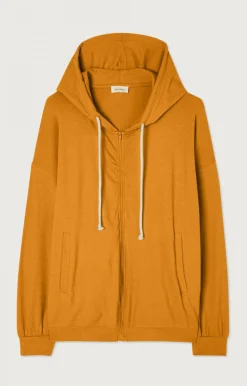 Damen American Vintage |Damenkapuzenpullover Ypawood Kurbis Meliert