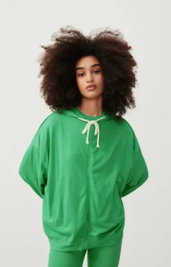 Damen American Vintage |Damenkapuzenpullover Ypawood Wiese Meliert