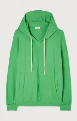 Damen American Vintage |Damenkapuzenpullover Ypawood Wiese Meliert
