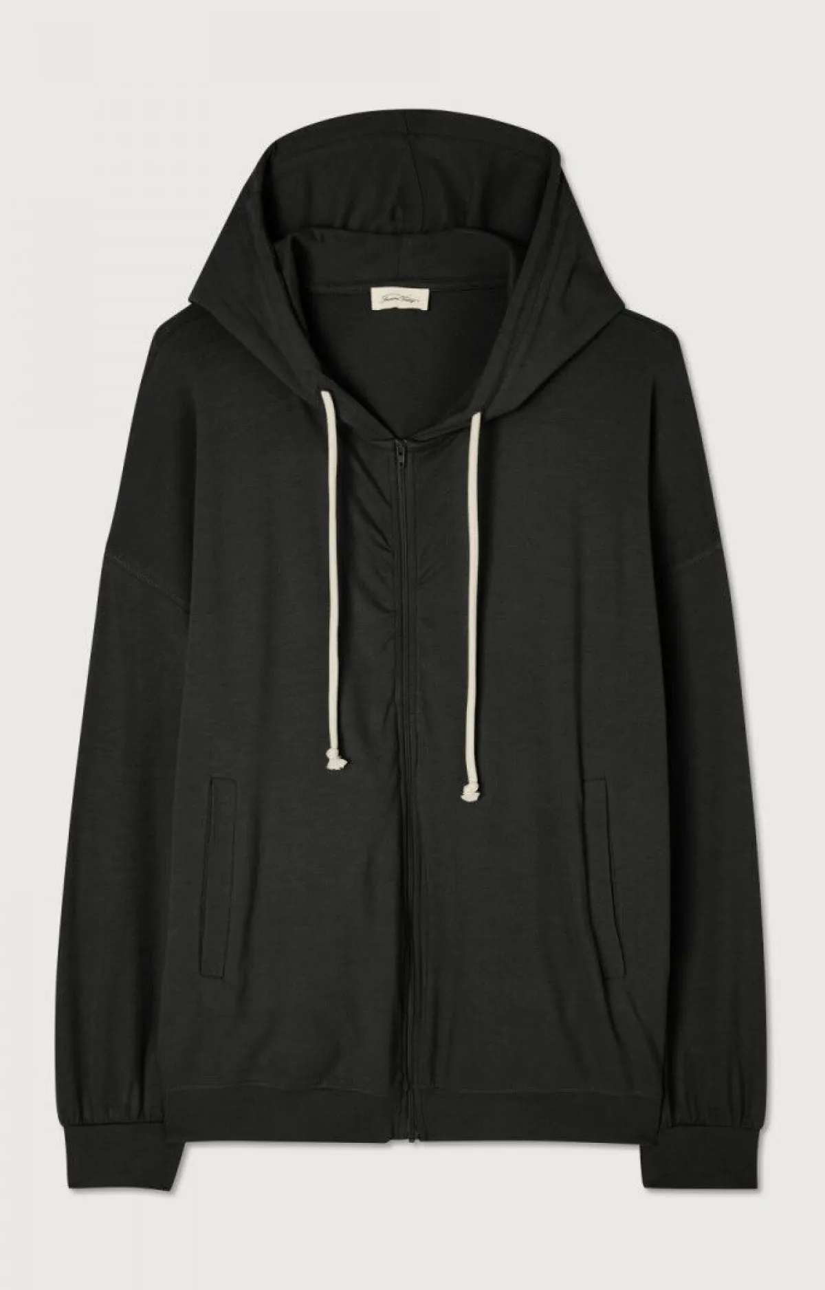 Damen American Vintage |Damenkapuzenpullover Ypawood Kohlenstoff Meliert
