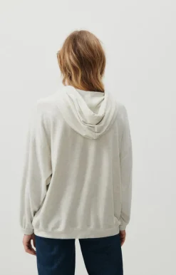 Damen American Vintage |Damenkapuzensweatshirt Ypawood Grau Meliert