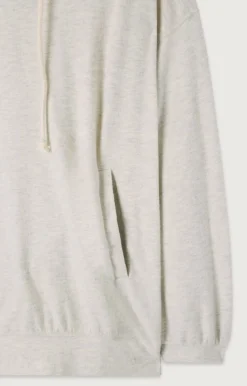 Damen American Vintage |Damenkapuzensweatshirt Ypawood Grau Meliert