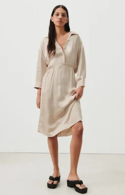 Damen American Vintage |Damenkleid Shaning Ecru