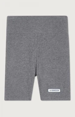 Damen American Vintage |Damen-Kurze Hose Ypawood Anthrazit Meliert