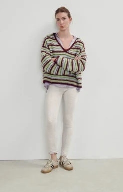 Damen American Vintage |Damenleggings Gykotown Graue Fliesen