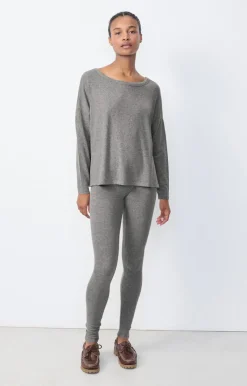 Damen American Vintage |Damenleggings Vetington Grau Meliert