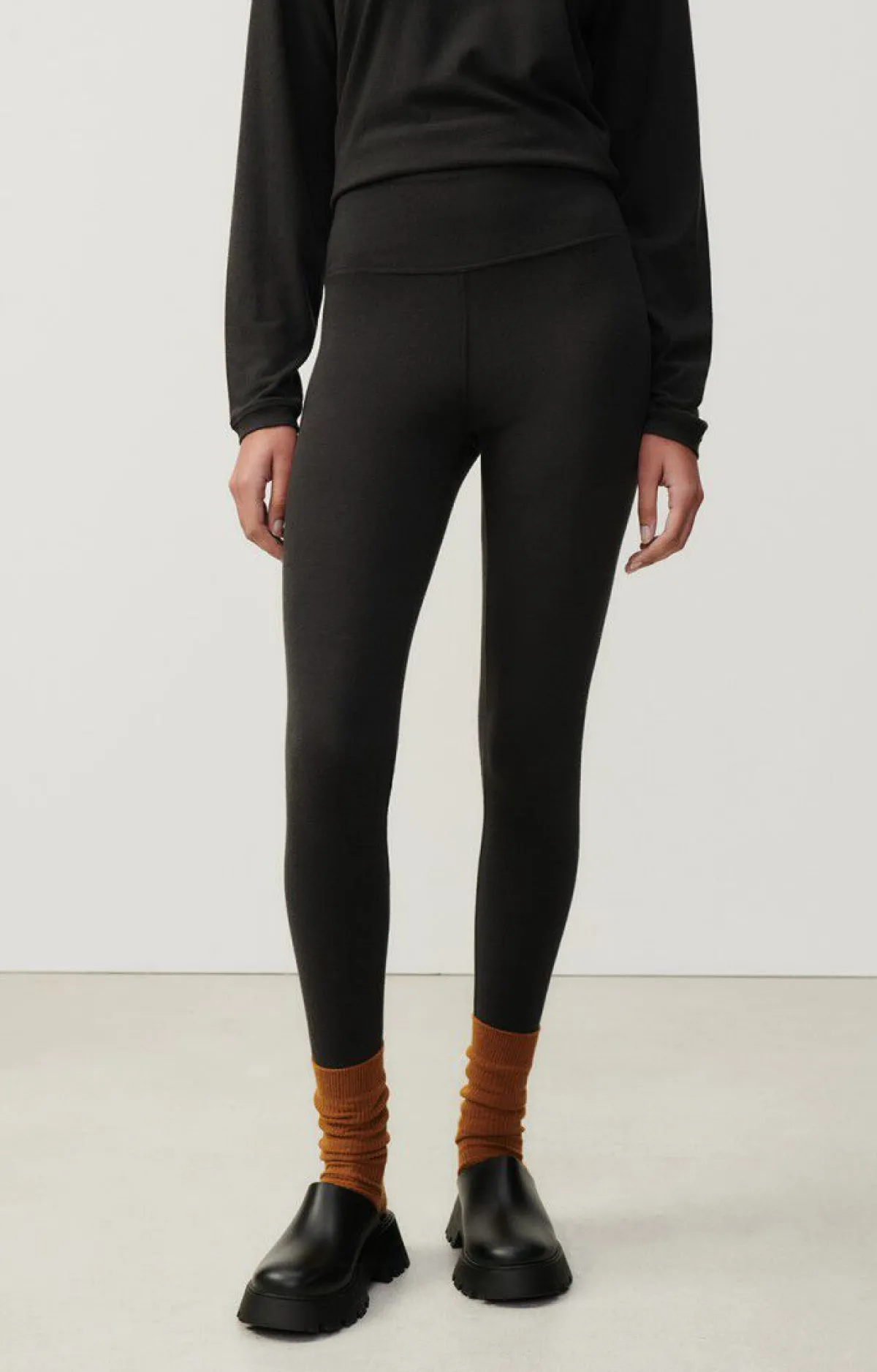Damen American Vintage |Damenleggings Ypawood Kohlenstoff Meliert