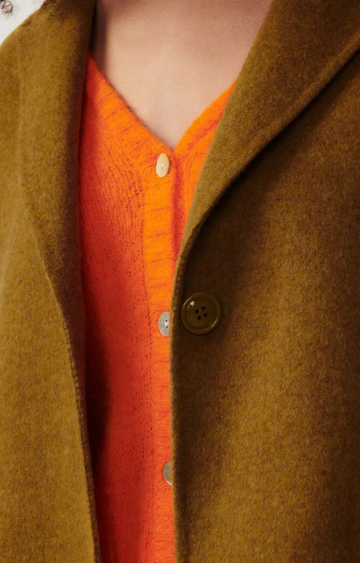Damen American Vintage |Damenmantel Dadoulove Kamel Meliert