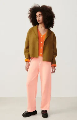 Damen American Vintage |Damenmantel Dadoulove Kamel Meliert