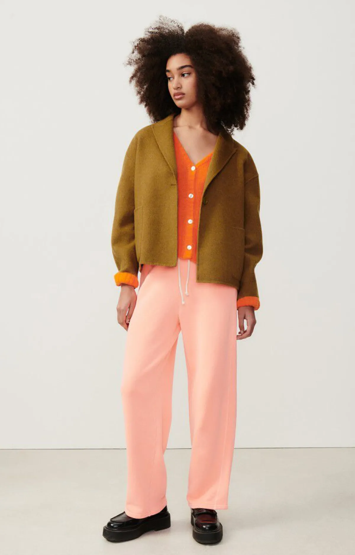 Damen American Vintage |Damenmantel Dadoulove Kamel Meliert