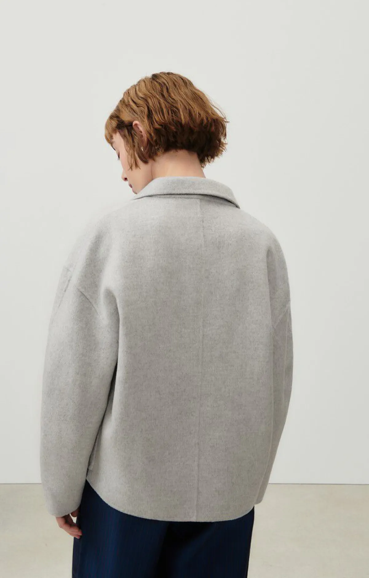 Damen American Vintage |Damenmantel Dadoulove Vlies Meliert