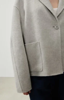 Damen American Vintage |Damenmantel Dadoulove Vlies Meliert