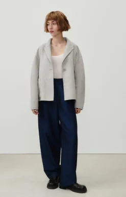 Damen American Vintage |Damenmantel Dadoulove Vlies Meliert