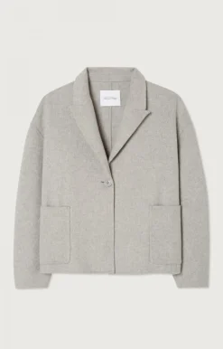 Damen American Vintage |Damenmantel Dadoulove Vlies Meliert