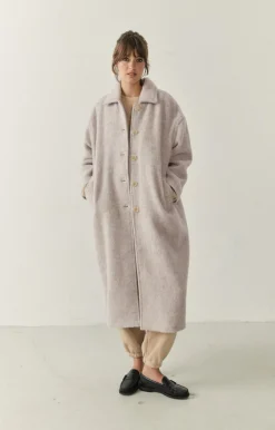Damen American Vintage |Damenmantel Roly Grau Meliert