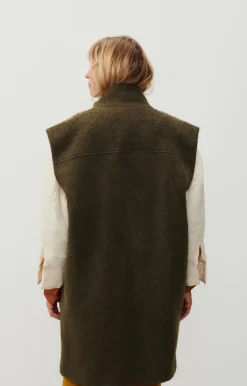 Damen American Vintage |Damenmantel Roly Spargel Meliert