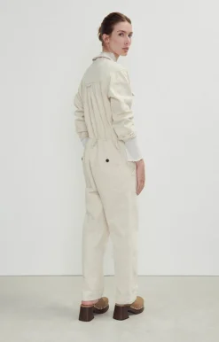 Damen American Vintage |Damenoverall Snopdog Ecru