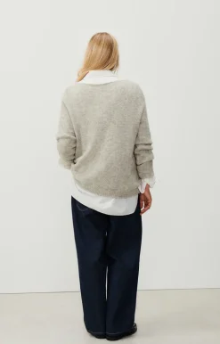 Damen American Vintage |Damenpullover Cikoya Vlies Meliert