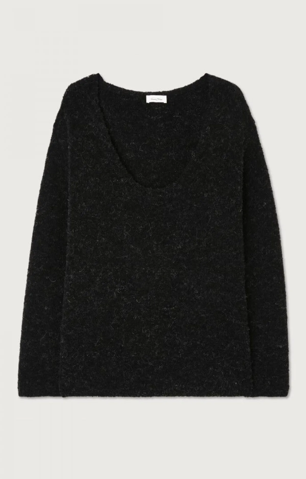 Damen American Vintage |Damenpullover Cikoya Schwarz Meliert