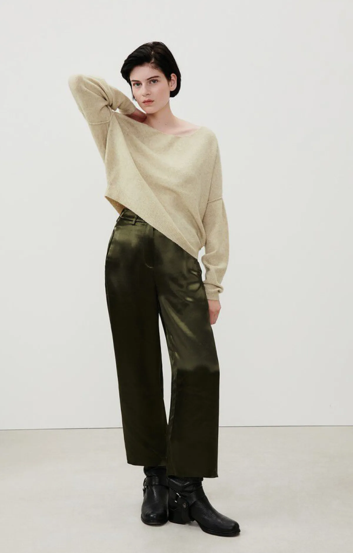 Damen American Vintage |Damenpullover Damsville Sand Meliert